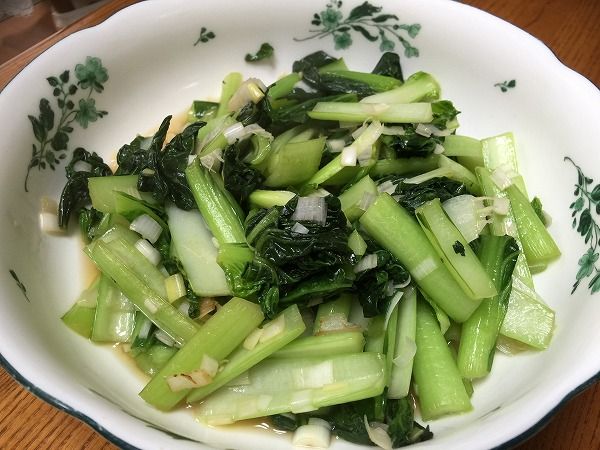 ターサイの温サラダ～野菜料理
