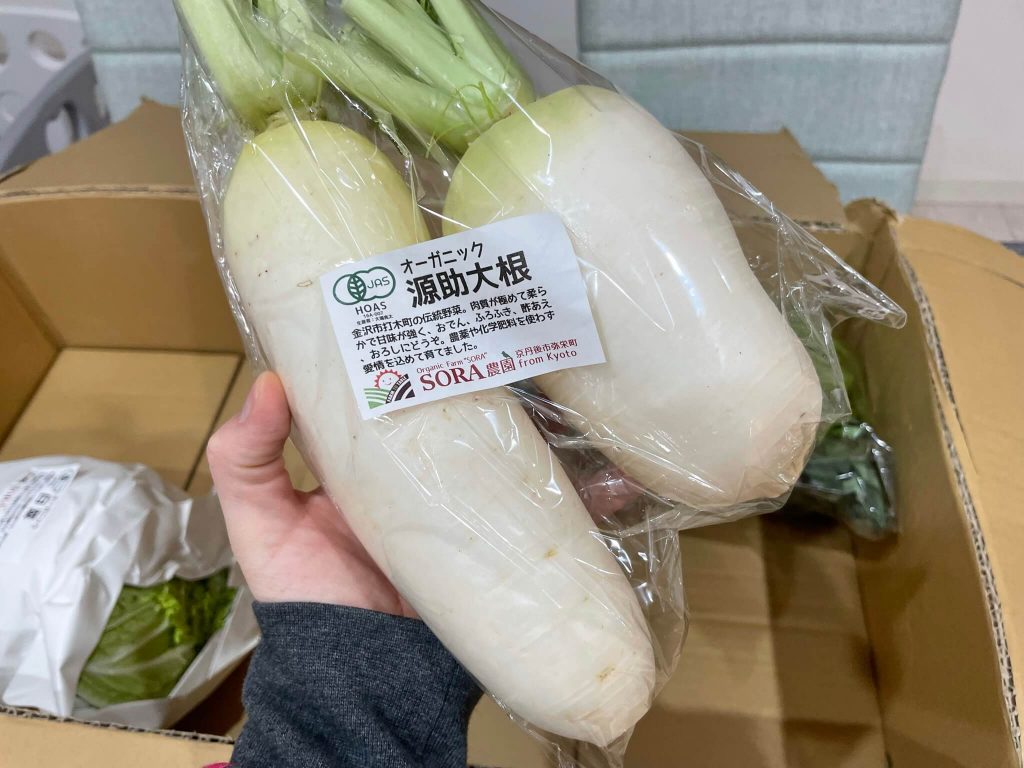 京都府京丹後市、SORA農園の有機野菜セットの感想１７