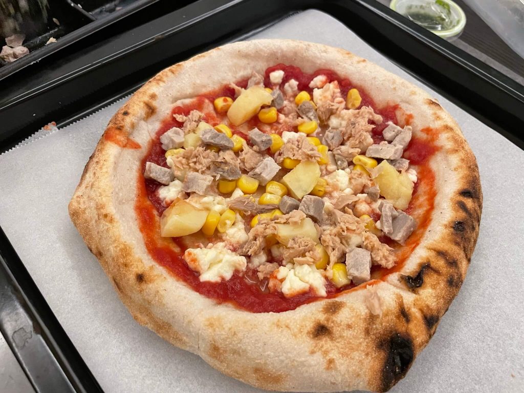 もはやナポリのミールキットでこどもとピザ作り15