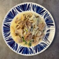 豚肉の和風柚子味噌和え